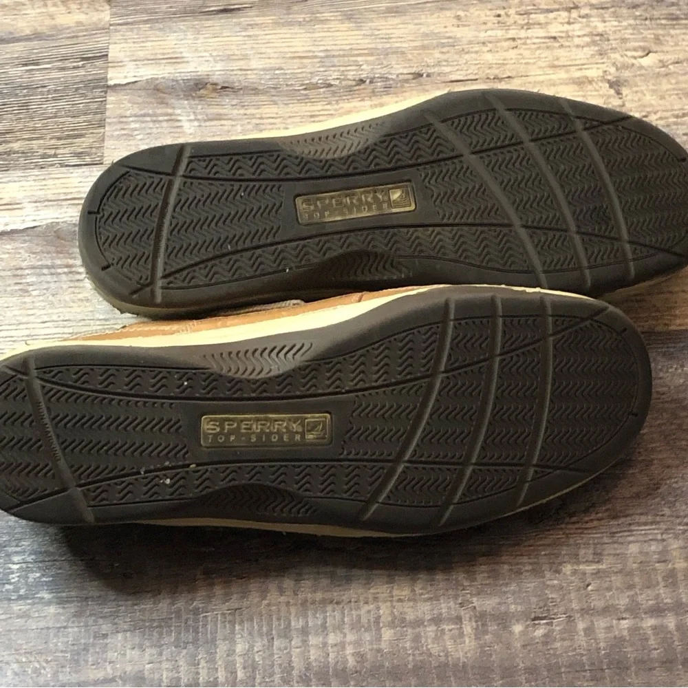 Sperry Leather Intrepid 2 Eye Boat Shoes Deck Dock Nautical EUC size 11.5W